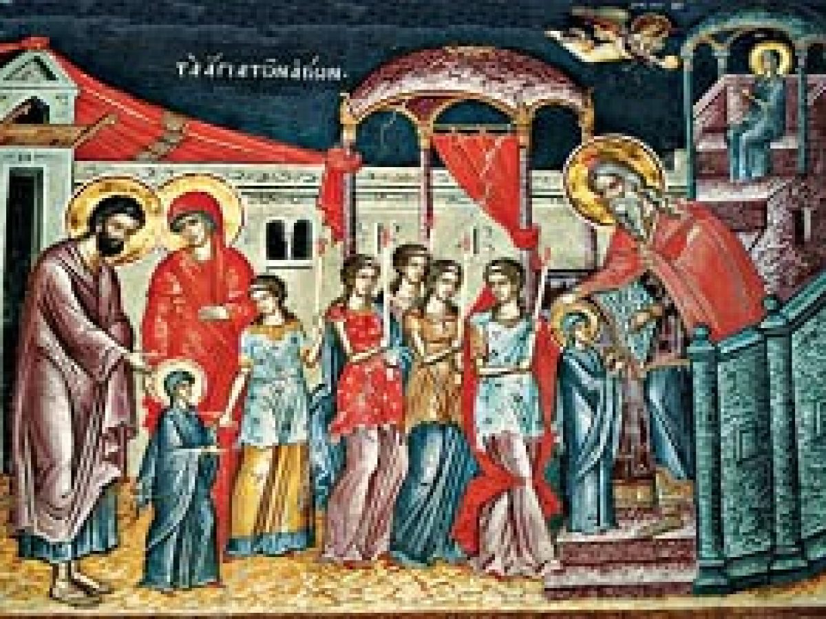 Γ΄. Η ΕΙΣΟΔΟΣ ΚΑΙ ΠΑΡΑΜΟΝΗ ΤΗΣ ΣΤΑ ΑΓΙΑ ΤΩΝ ΑΓΙΩΝ