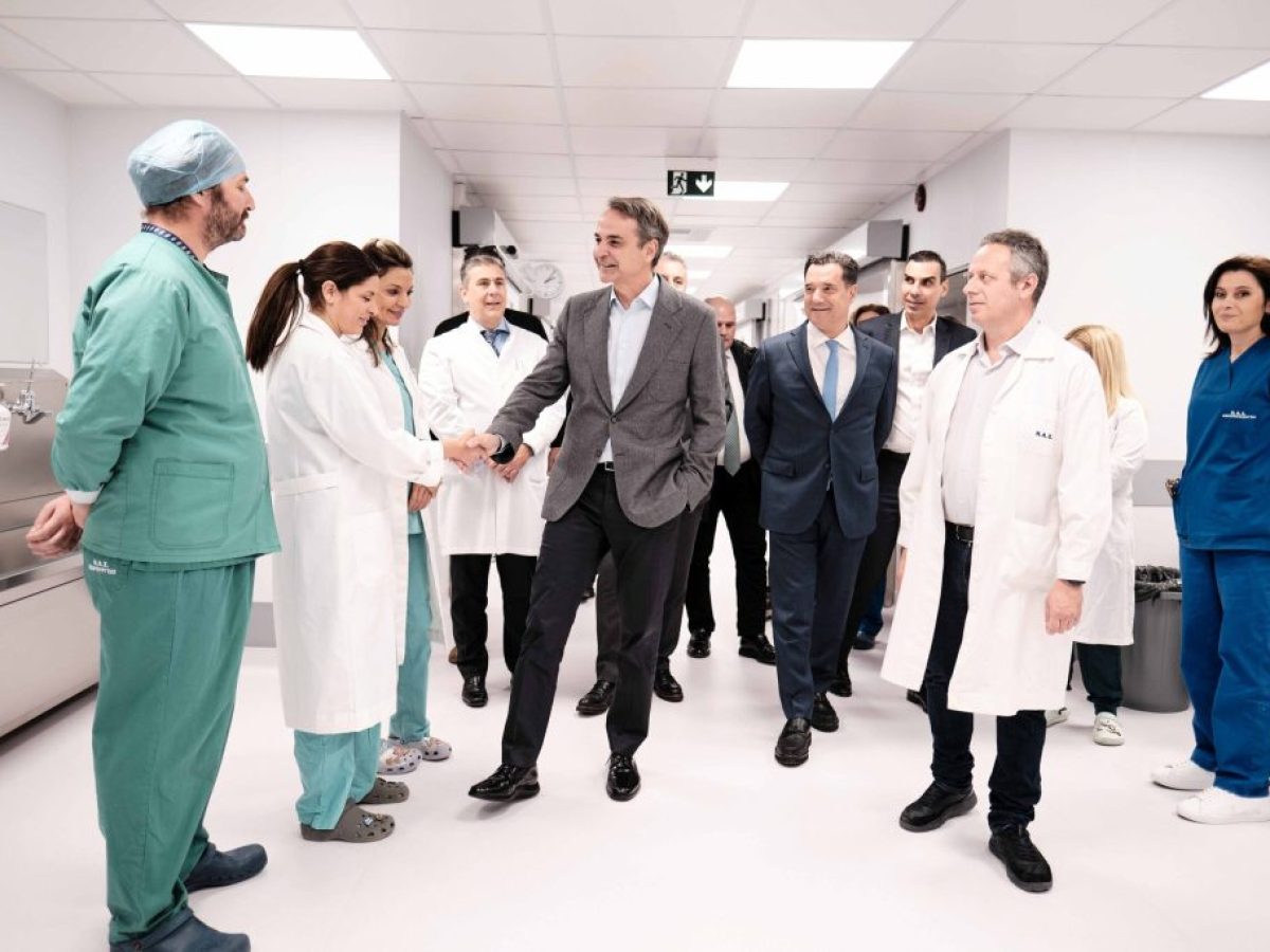 Επίσκεψη Κυρ. Μητσοτάκη στο νοσοκομείο «Άγιος Σάββας»