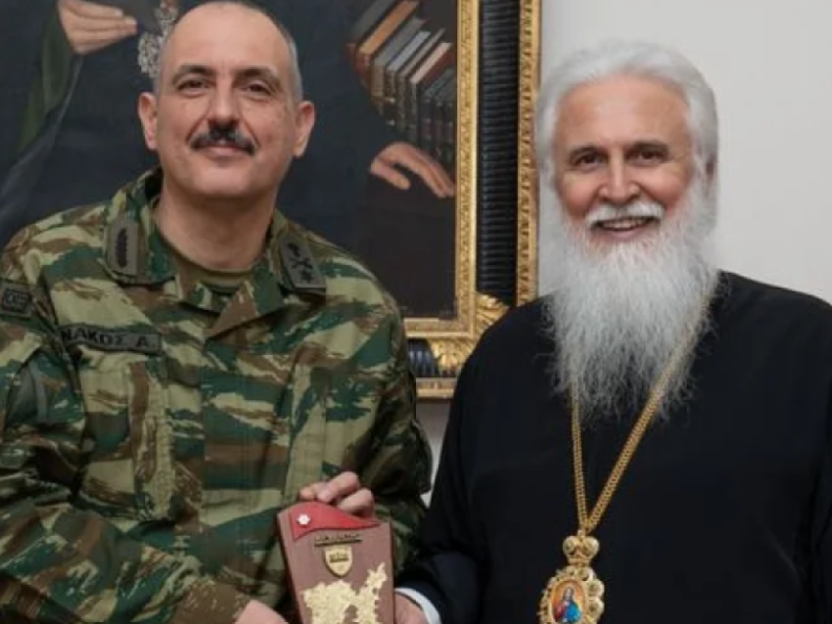 Επίσκεψη του νέου Στρατιωτικού Διοικητή του νησιού στον Μητροπολίτη Λήμνου