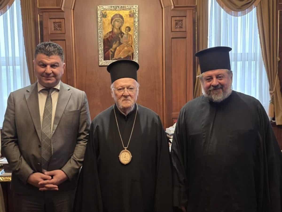 Ο Μητροπολίτης Ζάμπιας με τον Δήμαρχο Πάτμου στον Οικουμενικό Πατριάρχη