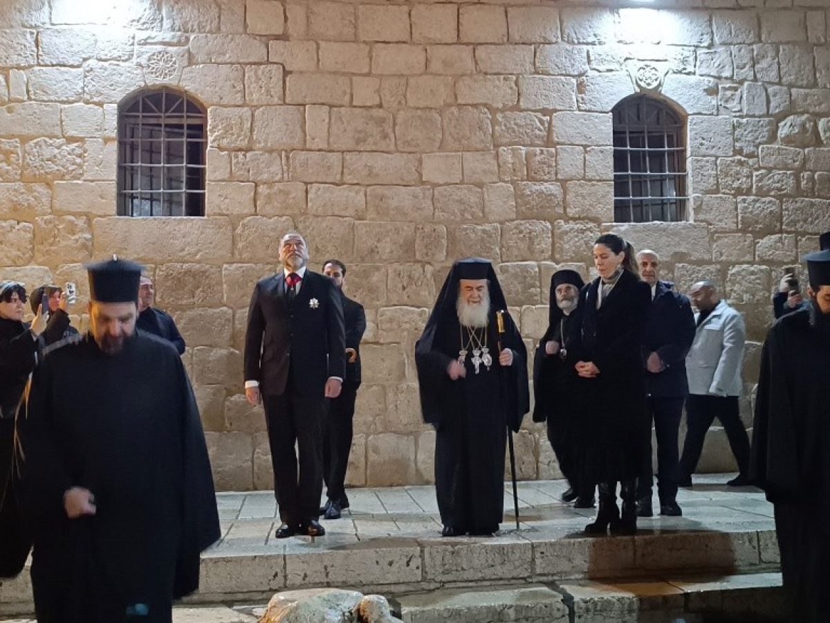 Πανηγυρικός εορτασμός της Περιτομής του Κυρίου και της μνήμης του Αγίου Βασιλείου στον Πανάγιο Τάφο