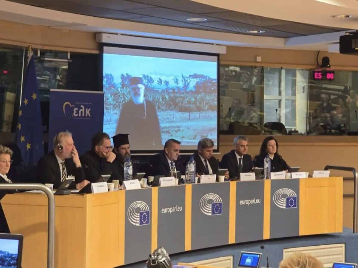 Σε εκδήλωση για τον Αρχιεπίσκοπο Αλβανίας κυρό Αναστάσιο στις Βρυξέλλες ο Αρχιεπίσκοπος Ιωάννης
