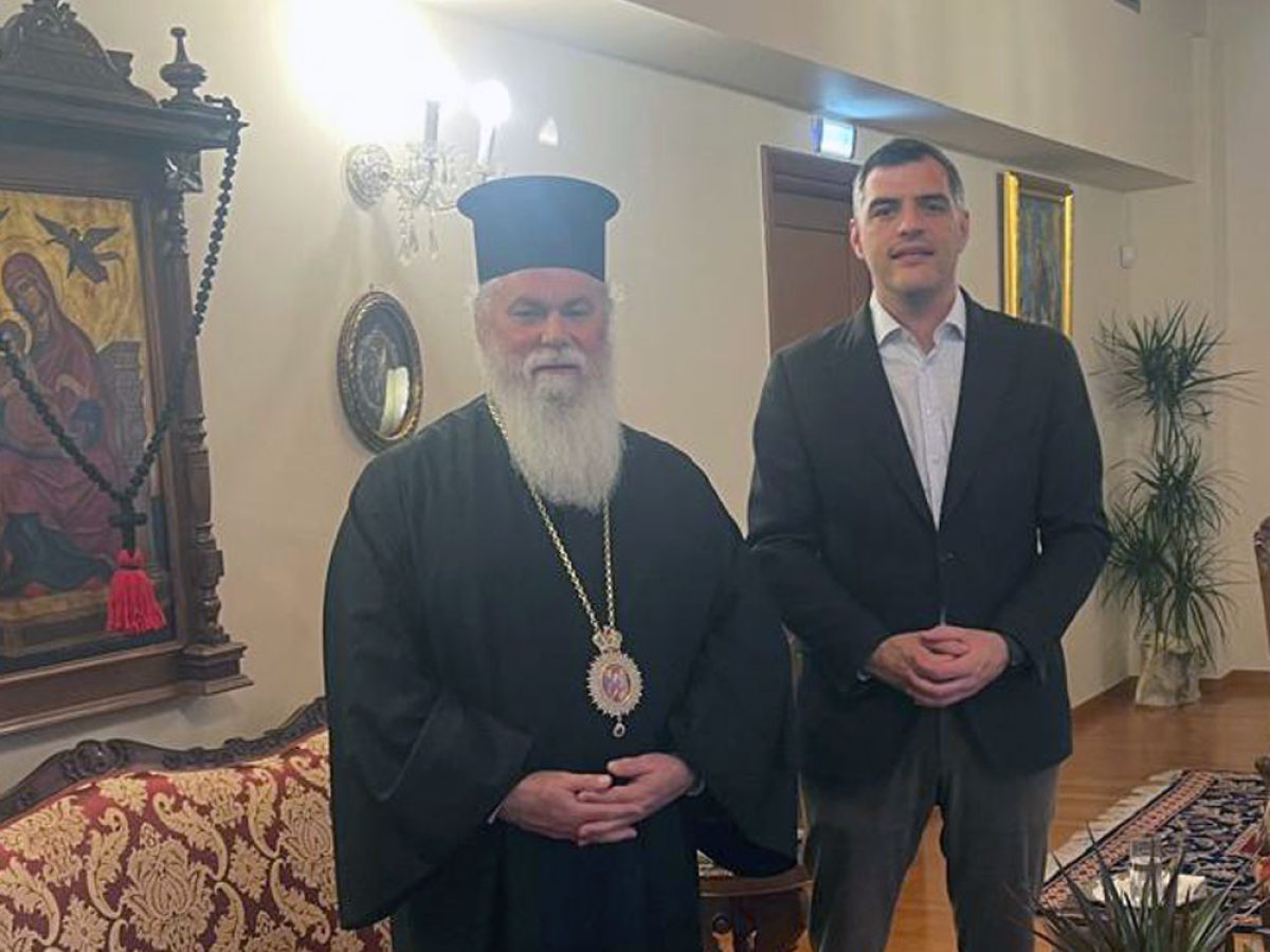 Συνάντηση Μητροπολίτη Καλαβρύτων με τον πολιτευτή Αχαΐας Ανδρέα Τσώκο