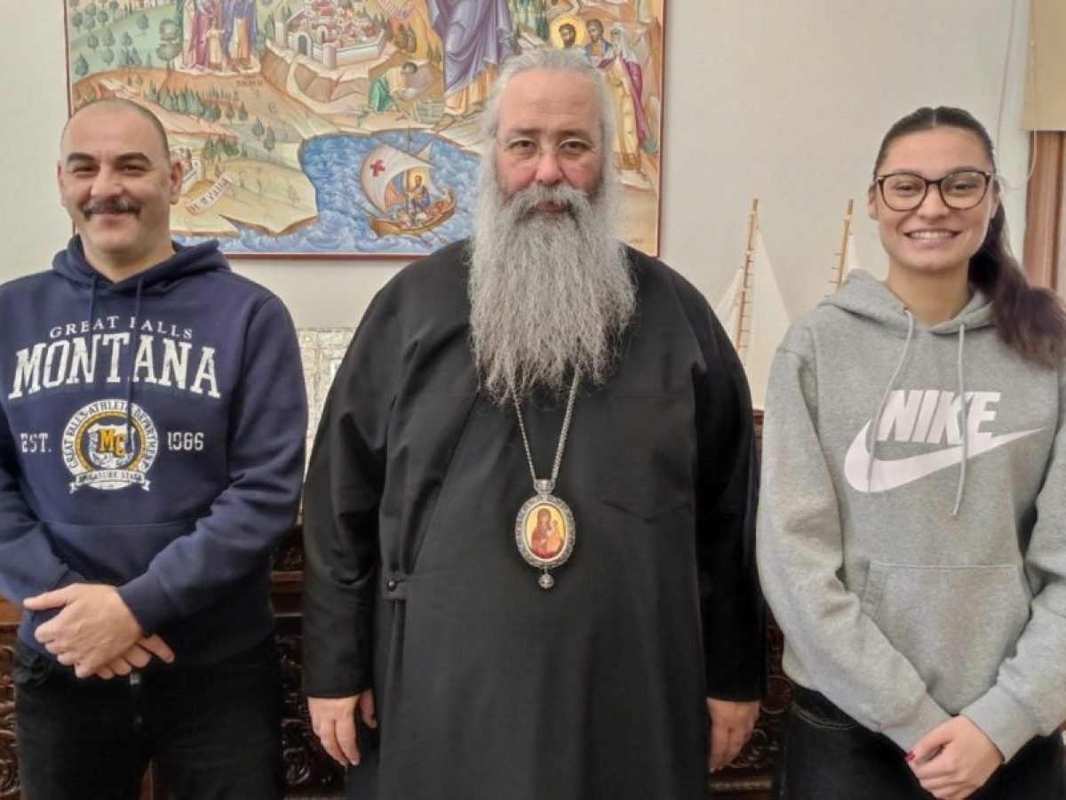Συνάντηση Μητροπολίτη Κίτρους με την πρωταθλήτρια του καράτε Μαριάντα Ζαμαντζά