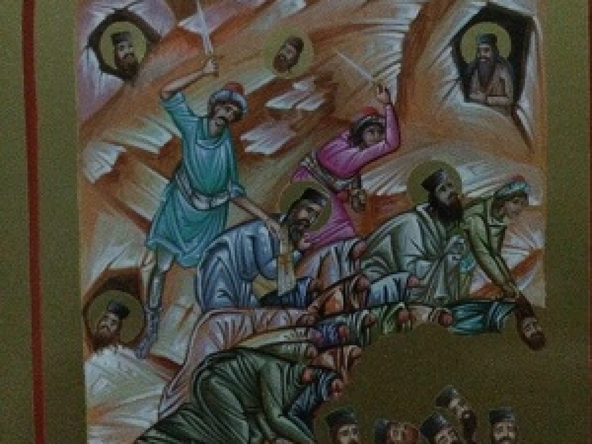 Αναιρεθέντων Πατέρων Μονής Οσίου Θεοδοσίου, οσία μνήμη (Χαράλαμπος Μπούσιας, Μέγας Υμνογράφος της των Αλεξανδρέων Εκκλησίας)