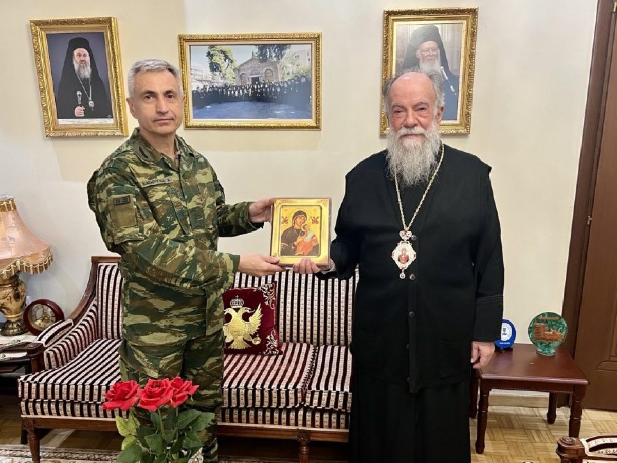 Eπίσκεψη του νέου Διοικητή της 20ης Μεραρχίας στον Μητροπολίτη Ελευθερουπόλεως