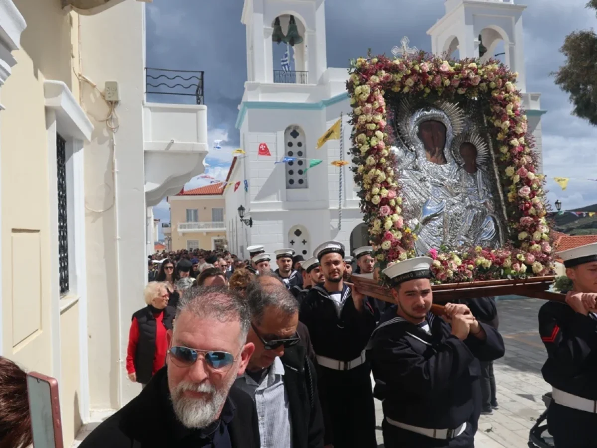 Εορτασμός της Προστάτιδος της Άνδρου, Παναγίας Θεοσκεπάστου