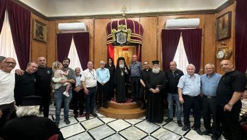 Επισκέψεις στον Πατριάρχη Ιεροσολύμων Θεόφιλο