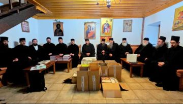 Ο Πατριάρχης Ρουμανίας πρόσφερε δώρα στις ρουμανικές μοναστικές κοινότητες του Αγίου Όρους