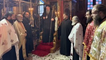 Ο πανηγυρικός Εσπερινός του Αγίου Γεωργίου στον Τύρναβο. (ΗΧΗΤΙΚΟ)