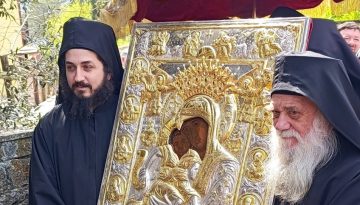 Έλευση της Ιεράς Εικόνος της Παναγίας «Άξιον Εστί» εκ του Αγίου Όρους στην Ι. Π. Μεσολογγίου