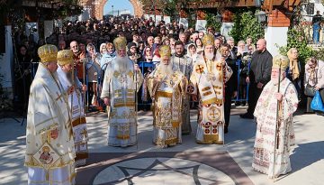 Λαμπρή πανήγυρη στην Ιερά Μονή Παντοκράτορος στη Ρουμανία