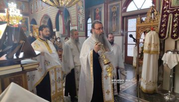 Μεθέορτος εσπερινός στον εορτάζοντα Ναό του Αγίου Γεωργίου στα Πυργιώτικα Ναυπλίου