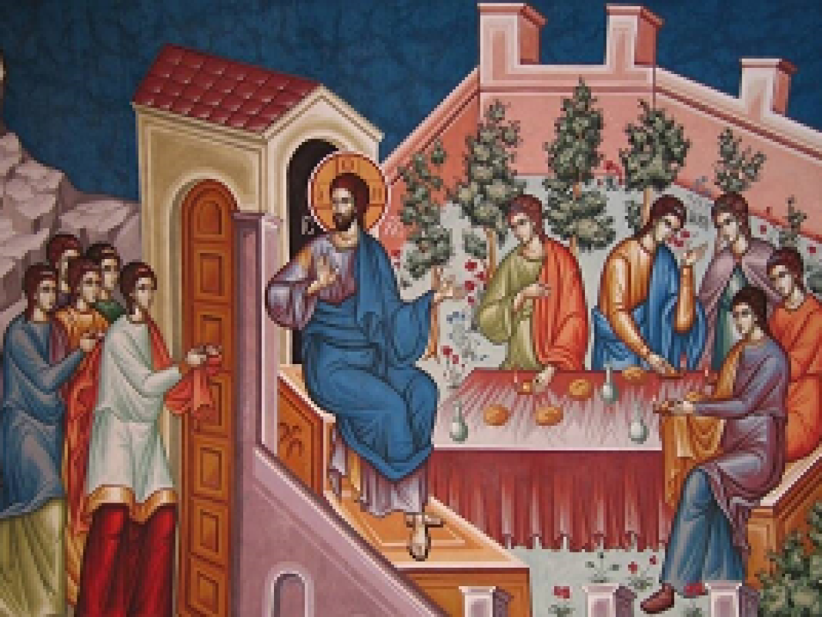 Όρθρος Μ. Τρίτης: Θ΄ Ωδή Κανόνος & Καταβασία, μέλος Ιωάννου Πρωτοψάλτου, Ήχος Β΄(Ειρμολογικός) – Στιχηρόν Ιδιόμελον Αίνων Μ. Τρίτης, Ἐν ταῖς λαμπρότησι τῶν Ἁγίων σου, μέλος Πέτρου Λαμπαδαρίου, Ήχος Α΄