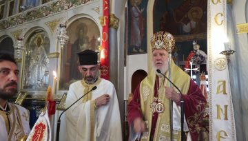 Αρχιερατική ιερουργία και χειροτονία Πρεσβυτέρου στον Ιερό Ναό Αγίου Νικολάου Γαυρίου Άνδρου