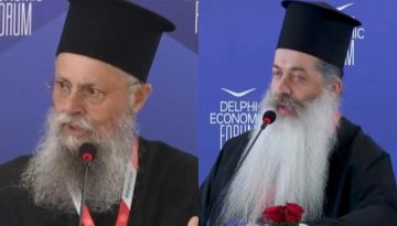 Δύο Ιεράρχες που τίμησαν  την Εκκλησία στο Διεθνές Forum  των Δελφών και μετέφεραν  το μήνυμά της μέσα σε ένα καθαρά τεχνοκρατικό περιβάλλον.