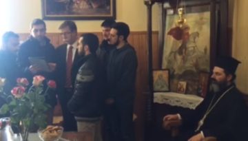 Ιωάννης Χασανίδης και συνοδεία απαγγέλουν Άγιε μου Γιώργη Αφέντη μου και Αφέντη Καβαλάρη…»