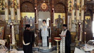 Ο Εσπερινός του Ψυχοσάββατου προ της Πεντηκοστής στον Μητροπολιτικό Ναό Αγίου Γεωργίου Ιεράπετρας