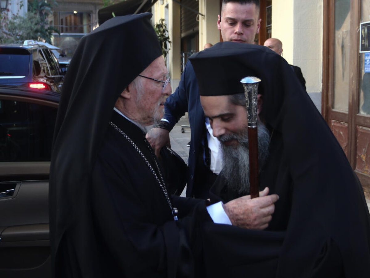 Επίσκεψη Οικουμενικού Πατριάρχη στον Αρχιεπίσκοπο Ιερώνυμο