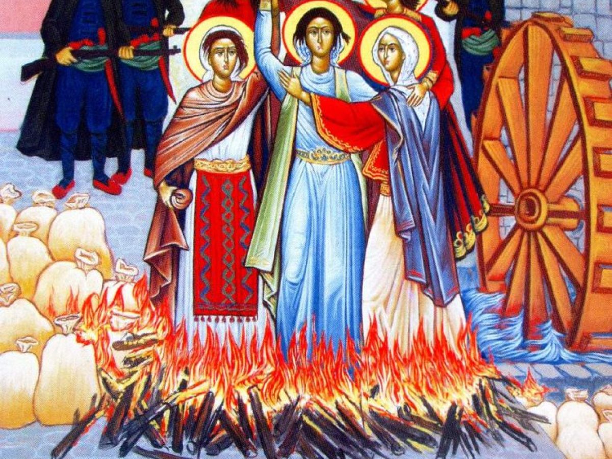 Οι Άγιες 6 Παρθενομάρτυρες του Γεροπλατάνου Χαλκιδικής (Μνήμη Α’ Κυριακή Μαΐου)