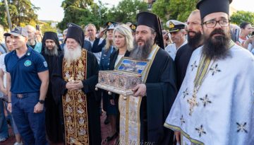 Προσκύνησαν την Τιμία Ζώνη της Κυρίας Θεοτόκου στην Ιερισσό