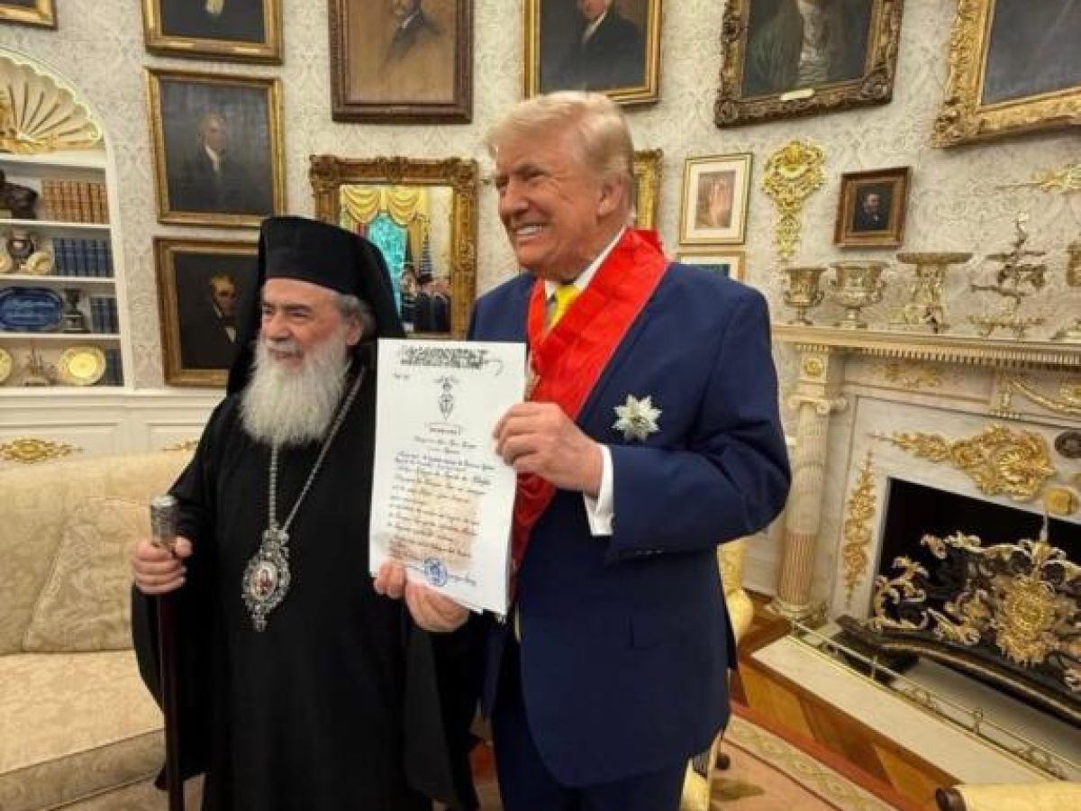 Πληροφορίες για  πιθανή διαμεσολάβηση του Πατριάρχη Ιεροσολύμων Θεοφίλου Γ΄ στις συνομιλίες Ρωσίας – Ουκρανίας με προτροπή του Προέδρου Τραμπ