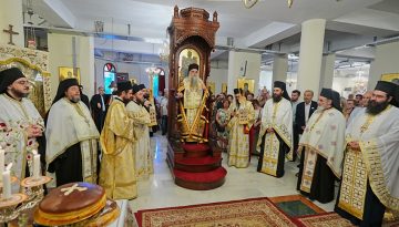 Πολυαρχιερατικός Εσπερινός της εορτής του Αγίου Λουκά του Ιατρού στην Μονή Παναγίας Δοβρά