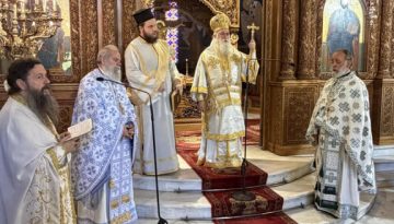 Ο Σεβ. Μητροπολίτης Κορίνθου κ. Παύλος στη Φανερωμένη Χολαργού